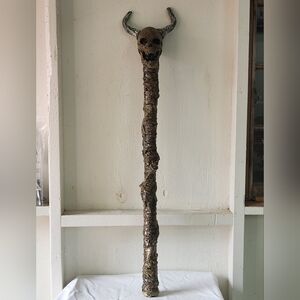 Deluxe Totem Devil Skull Halloween Costume Staff 36"